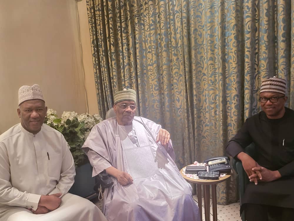 Peter Obi Yusuf Datti Visit Babangida At Minna Residence