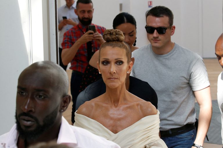 FILE PHOTO: Singer Celine Dion and Pepe Munoz arrive to attend the Haute Couture Fall/Winter 2019/20 collection show by designer Alexandre Vauthier in Paris