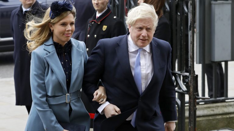Boris Johnson and Carrie Johnson