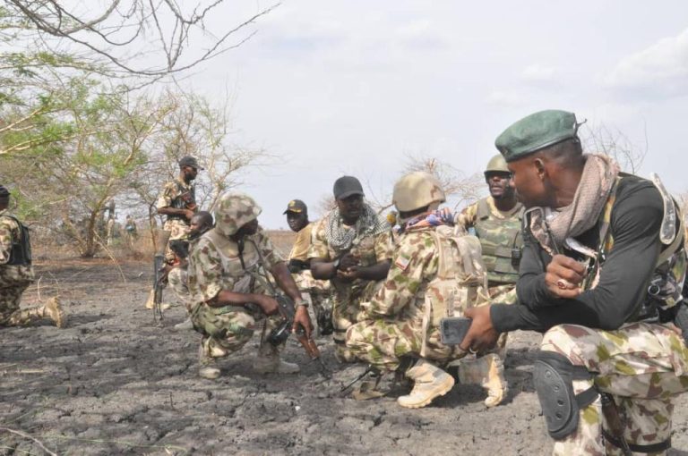 Troops and Nigerian terrorists