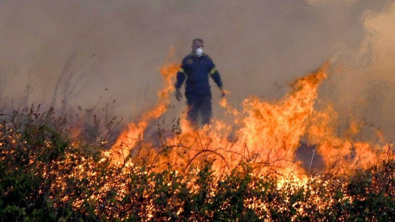 Wild fire in Greece